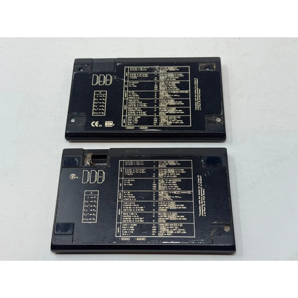 Lot of 2 HP 12C Financial Calculators Hewlett Packard Vintage Business Finance